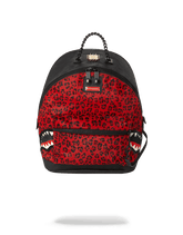 6-STRAP RED LEOPARD EMPRESS (PONY HAIR)