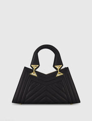Quilted Napa Leather Angular Handbag