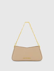 Small Gold Strap Nappa Leather Shoulder Bag