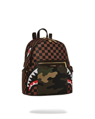 EXTERIOR GOLD ZIP POCKET SHARKS IN PARIS SAVAGE BACKPACK
