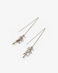 Metal Shiny Leaf Earrings
